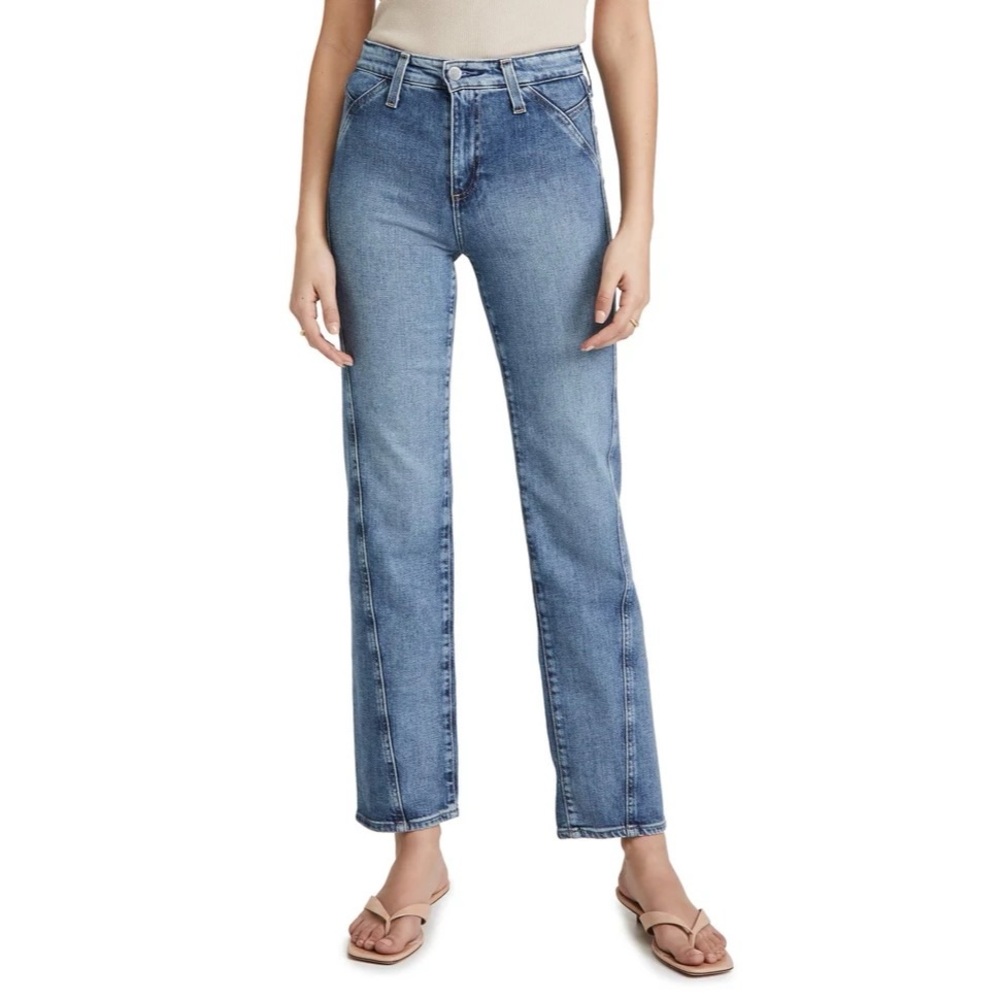 AG Angled Alexxis Vintage High Rise Straight Jeans in Embrace Wash Size 24R